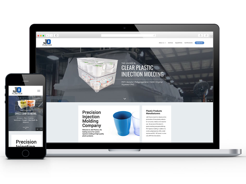 J&O Industrial website design